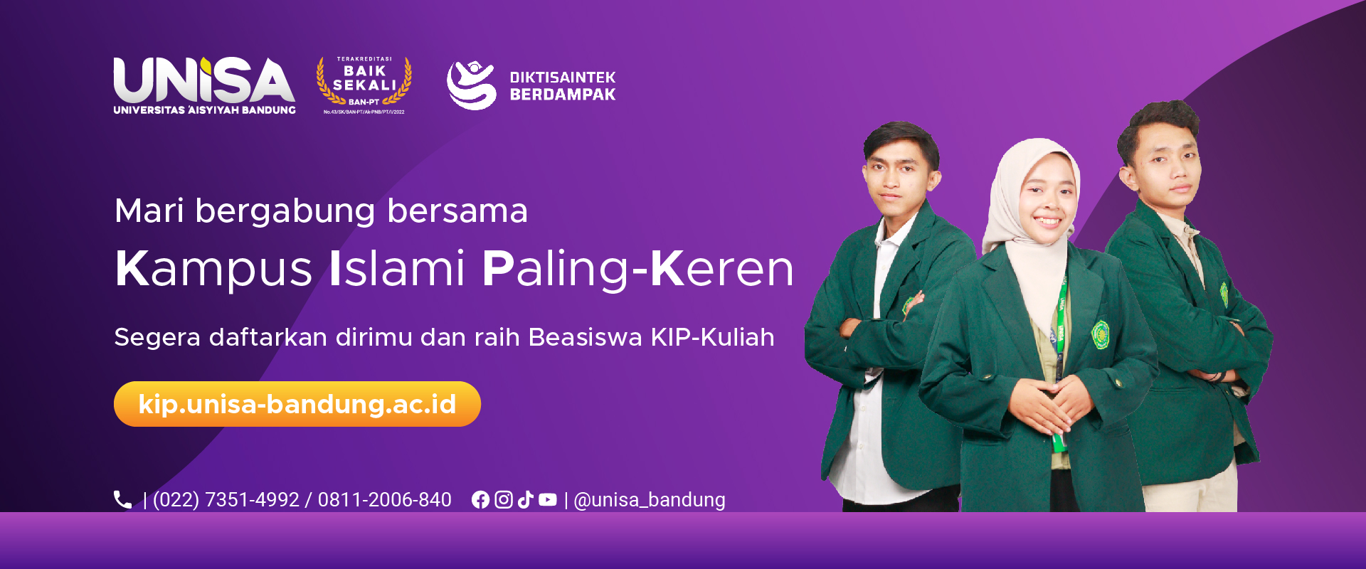 Informasi Jalur KIP-Kuliah UNISA Bandung Tahun 2025