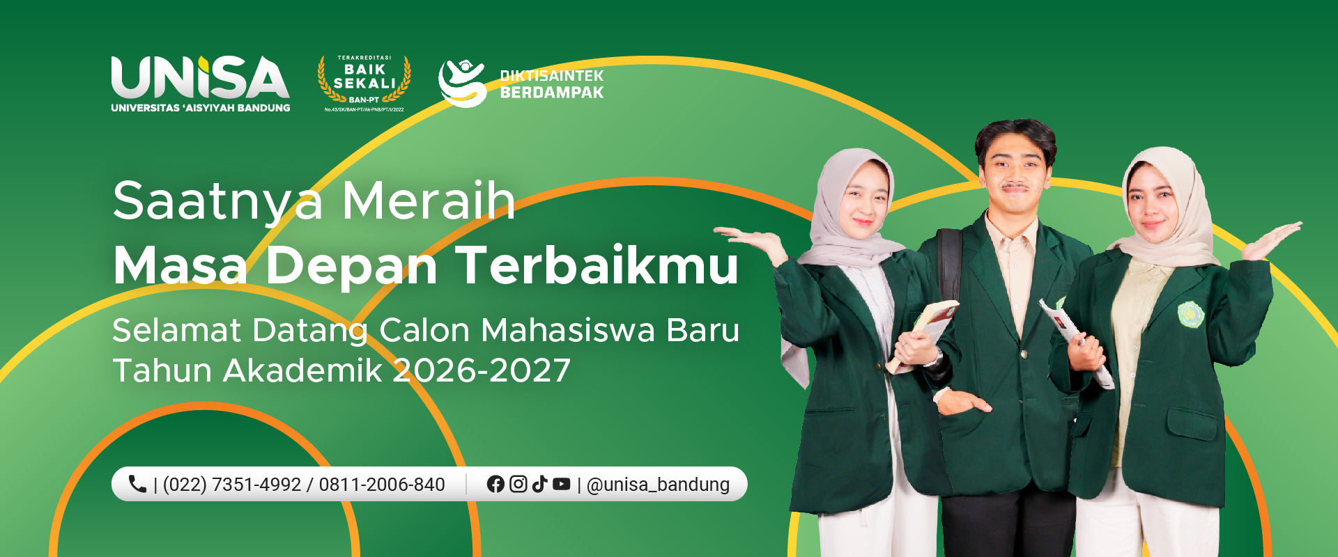 Informasi Penerimaan Mahasiswa Baru UNISA Bandung 2026